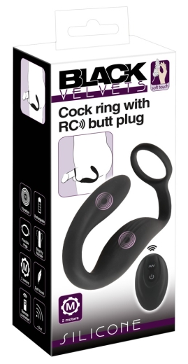 Black Velvets Cock ring w butt