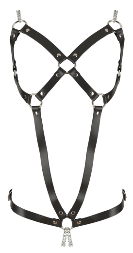 Leder Harness 2 Ketten S-L