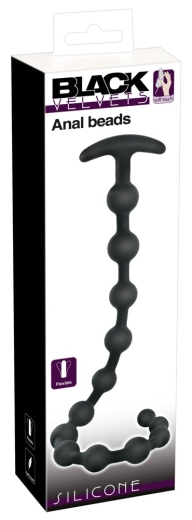 Black Velvets Anal Beads Silic