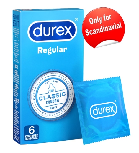 N Durex Regular 6 Condoms