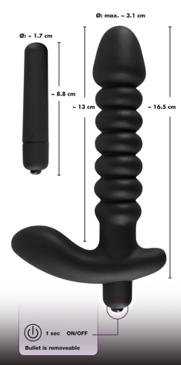 Black Velvets Vibr. Plug Mediu