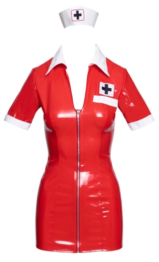 Lack Krankenschwester rot XL