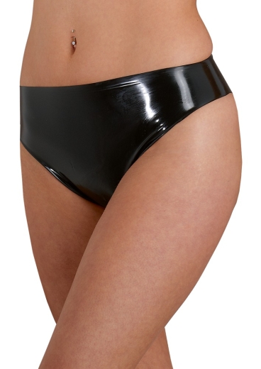 Latex Slip schwarz S