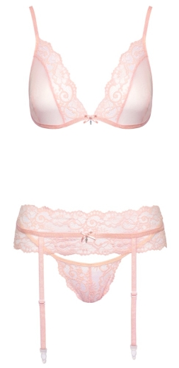 Strapsset rosa S/M