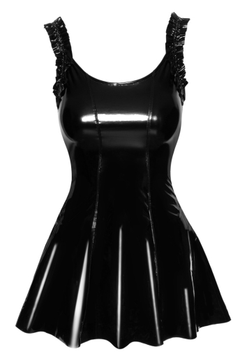 Noir Kleid Rüsche S