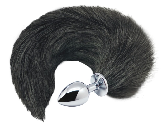 Alive Black&White Fox Tail M